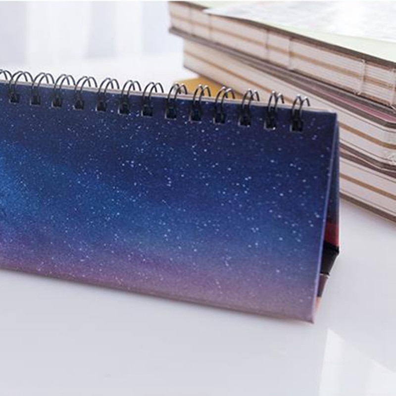 Cute Animal Starry Sky Desk Calendar Tearable Perpetual Calendar Daily Table Planner