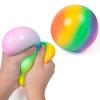 Fluorescent Sticky Wall Ball Sticky Target Ball Decompression Toy Kids Stick Wall Ball Decompression Squash Balls kids Toys: 1pc I