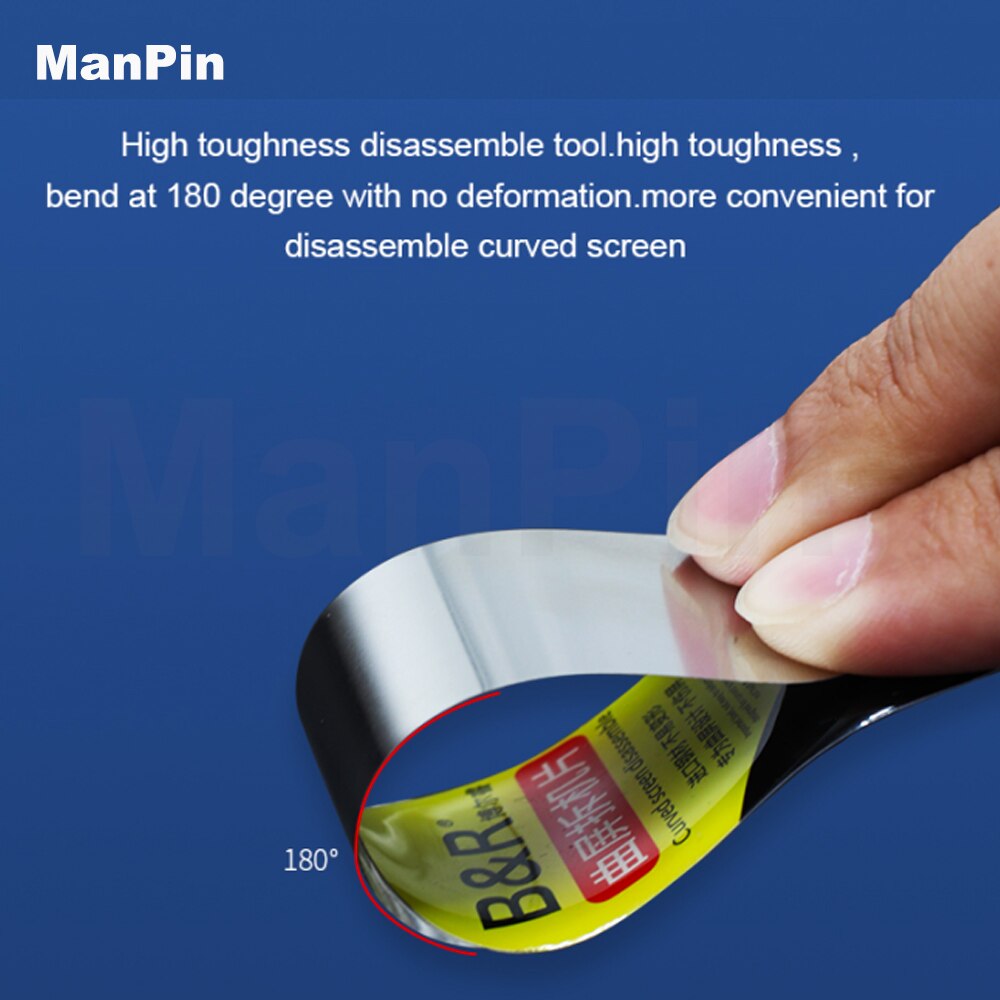 0.009mm metall-demontagekarten, gebogener lcd-bildschirm, mittelrahmen, separate trennung für samsung-handyreparaturwerkzeuge