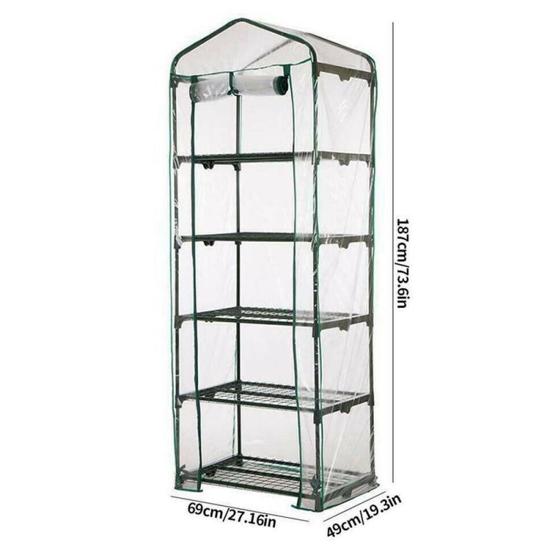 2/3/4/5 Tier PVC Mini Home Garden Greenhouse Plants Waterproof UV Protection Garden Plant Plant Cover For Use Gardens Balconies: Five layer