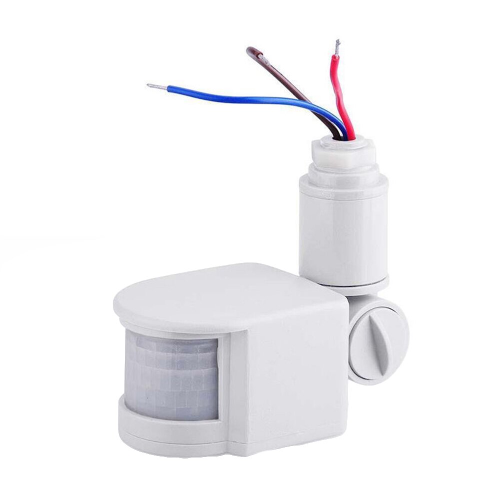 15M AC110V-220V PIR 10-100W Infrared Motion Sensor Universal Inductive Switch Identify Day and Night Automatically Easy install: white