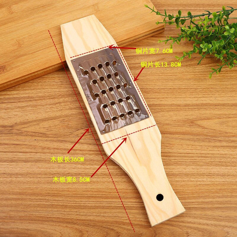 Pure copper plank radish multifunctional vegetable cutter planing old-fashioned wooden grater