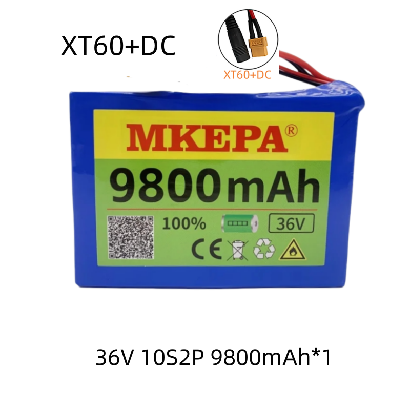 10S2P 36V 9800mAh 36v Electric Scooter Battery Lithium Electric Scooter 500W Electric Scooter Battery 36v 10s2p Battery: Orange