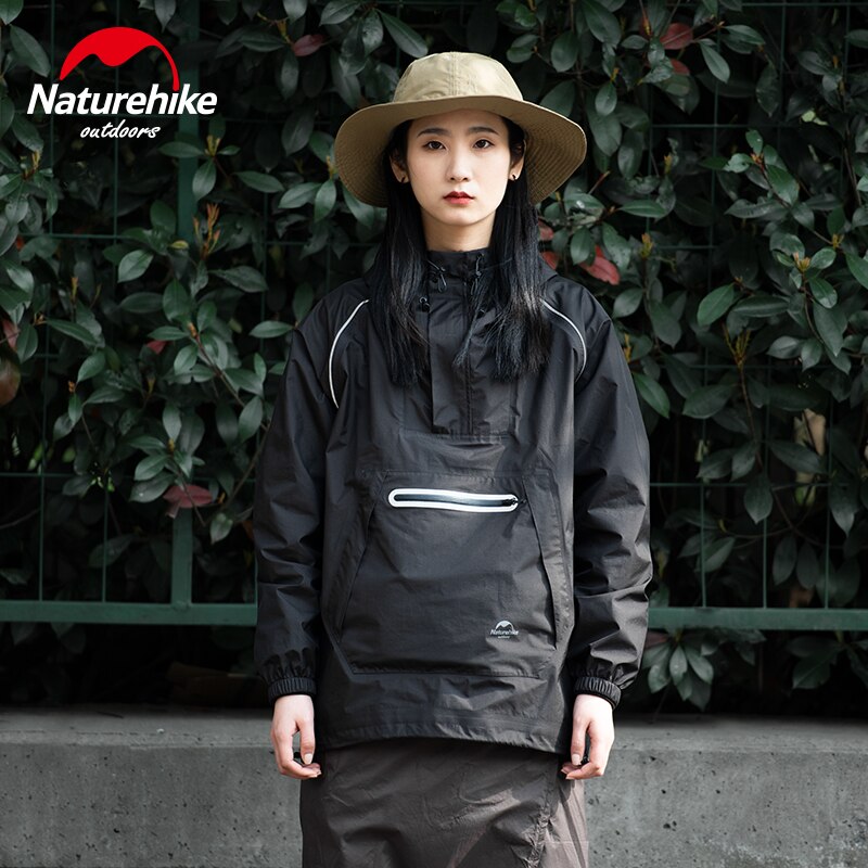 Naturehike Outdoor Waterproof Coat Portable Camping Raincoat Ultralight Poncho Windproof Breathable Rainwear For Hiking Travel