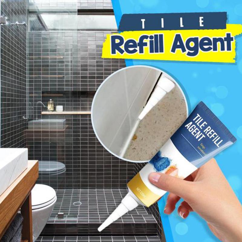20g fliser refill agent væg reparation keramisk sealer reparation lim stærk klæbende væg porcelæn keramisk fugemasse reparationsværktøj