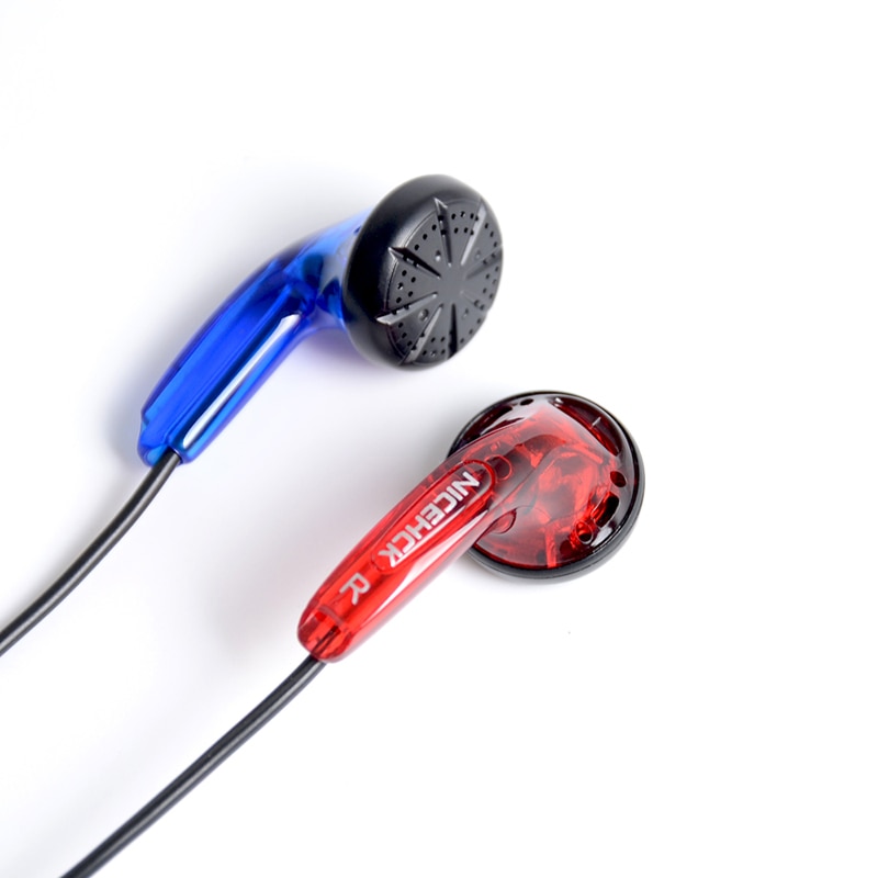 NiceHCK-auricular de alta fidelidad sin huellas, dispositivo de audio con cable HD de 3,5mm, controlador dinámico de 15,4mm, micrófono ME80/EB2/B40