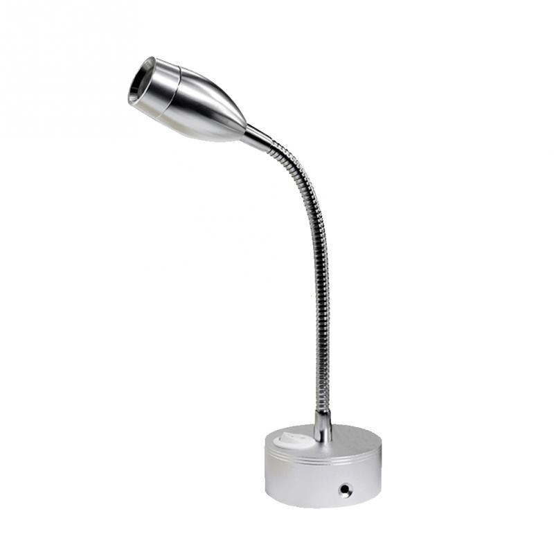 12V/3W LED 360 Degree Rotation Reading Light with on and off switch Eye Care For Caravan/Boat/Campervan/Mobile Home