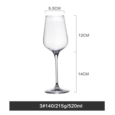Transparent lead-free crystal glass wine glasses large wine glasses wine glasses champagne glasses goblet: C