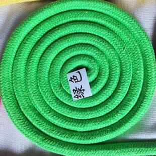 Rhythmische gymnastik seil tanzen Fitness seil Baumwolle und leinen Seil ist weich und leicht zu bedienen 3 Meter: Grün