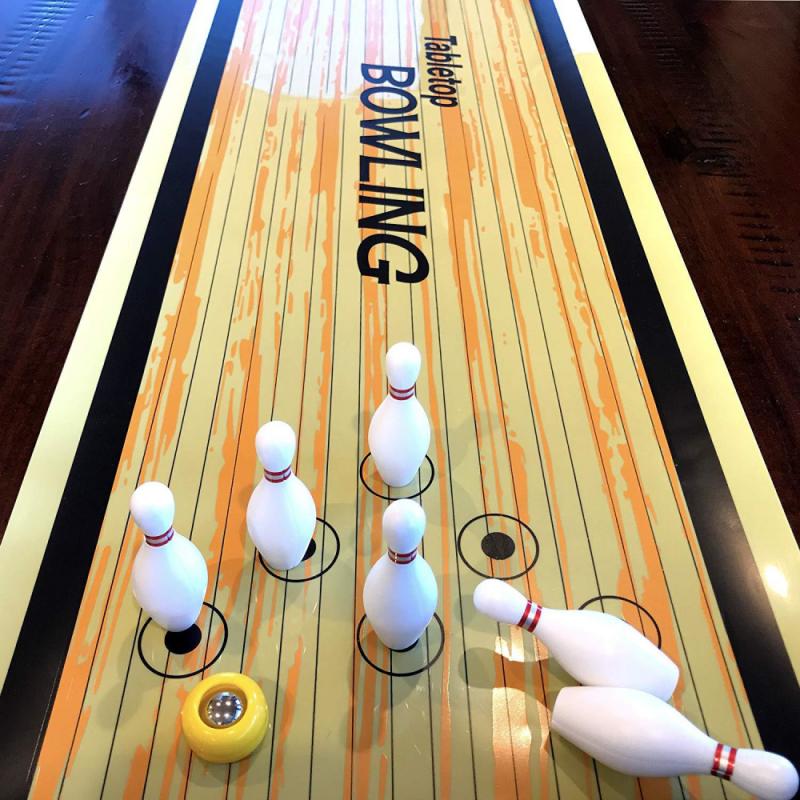 Rotolo da tavolo gioco da Bowling giocattoli per bambini coperta genitore-figlio tavolo interattivo sport regalo di compleanno per bambini che giocano a gioco