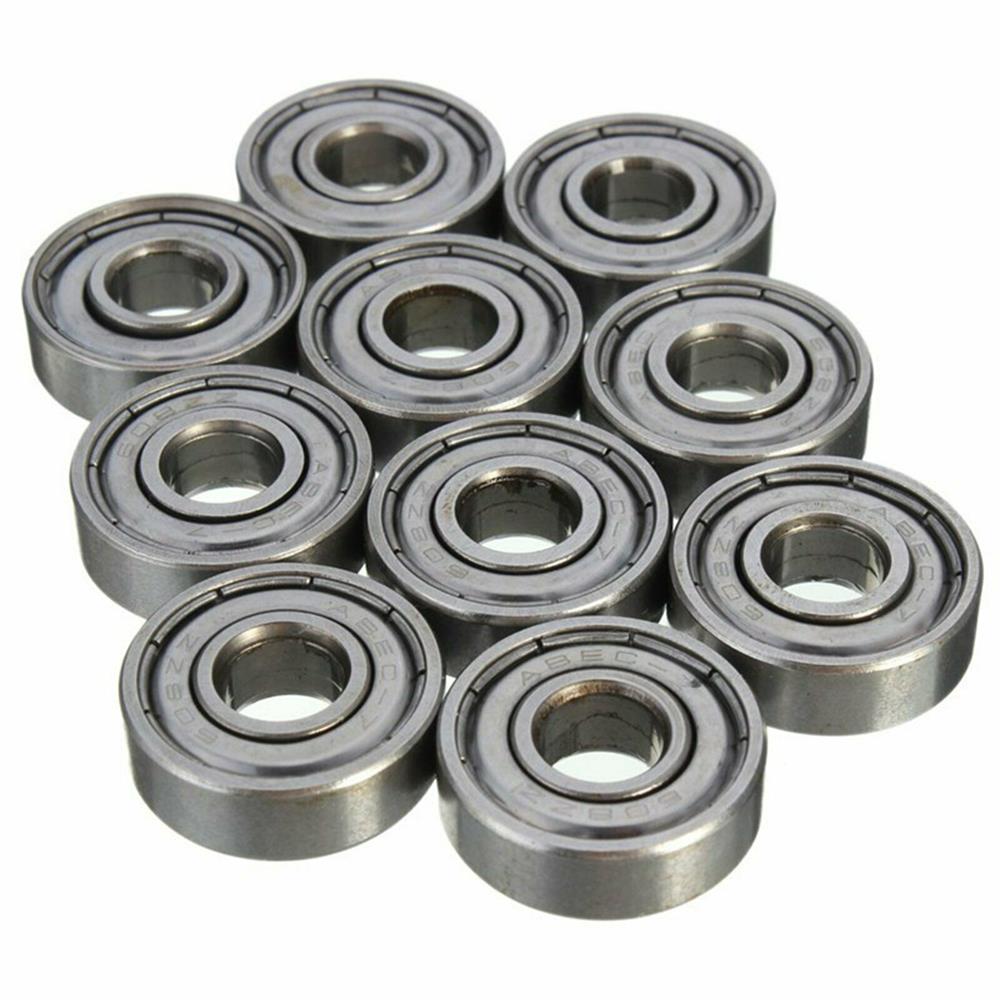 10 stk 608zz kuglelejer premium abec -7 cnc skateboard 3d printer reprap korrosionsbestandighed scooter skøjter tilbehør