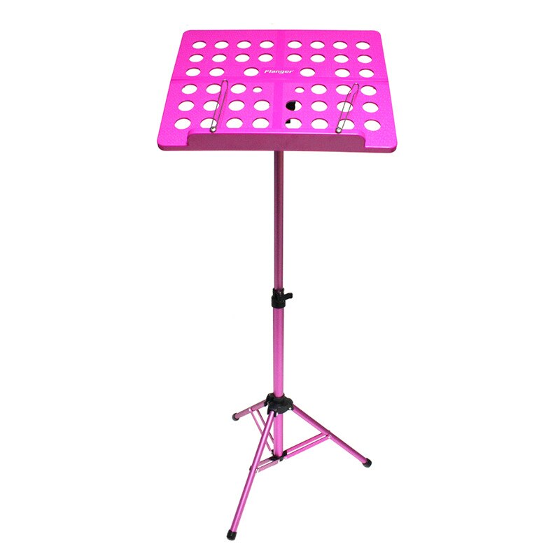 Portable Aluminum Alloy Music Stand Foldable Stand Holder Adjustable Musical Instruments for Piano Violin Guitar Sheet Music: Pink