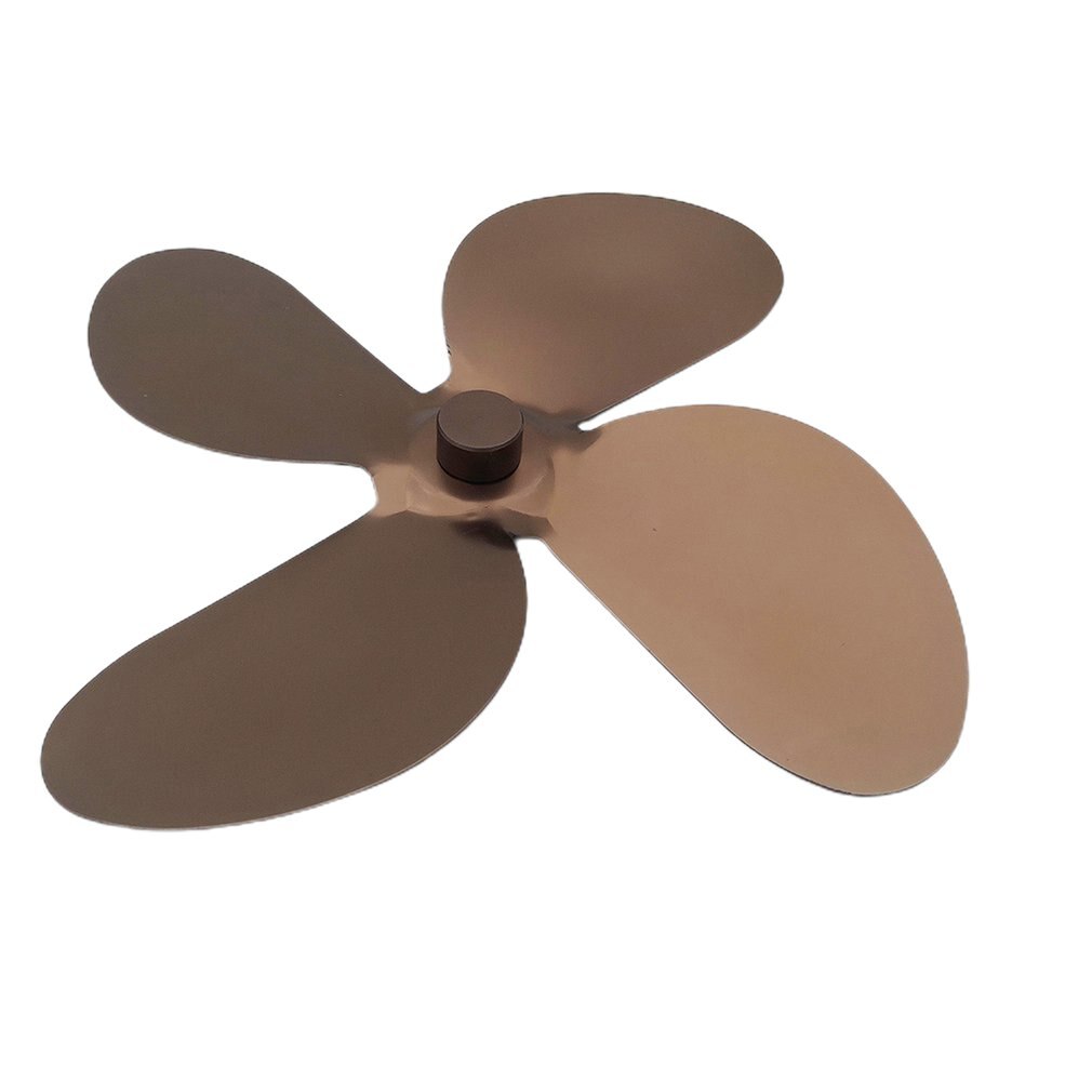 Premium Kamin Thermodynamische Fan Alumina Fan Klinge Ultra Ruhig Warme Kamin Fan Thermische Power Fan 4-Klinge Herd Fan: Default Title