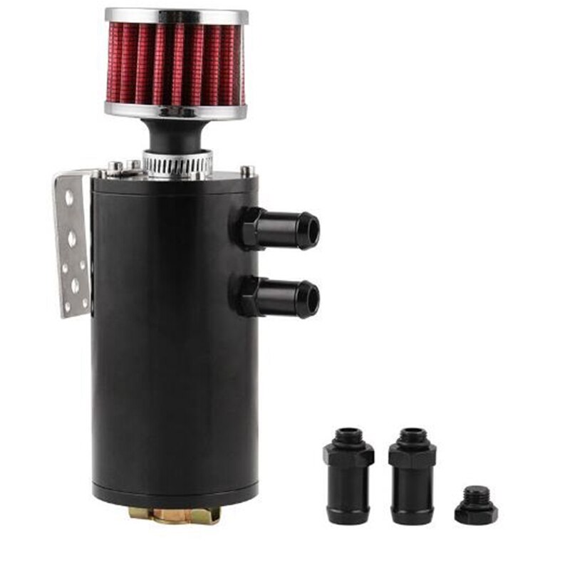 Baffled Aluminum Oil Catch Can Reservoir Tank / Oil Tank With Filter Universal Occ043