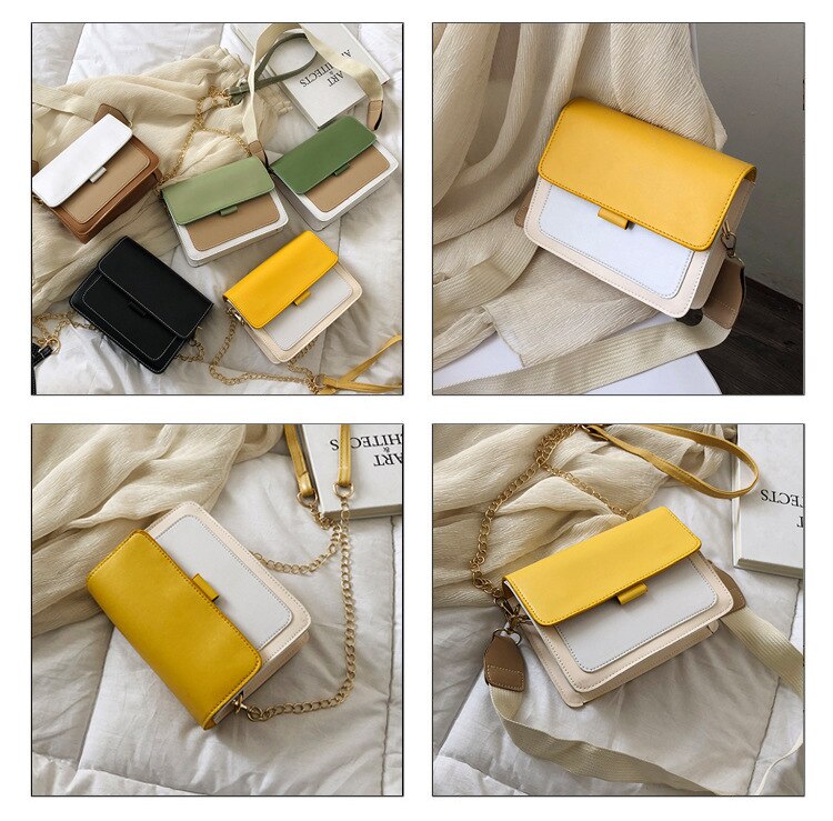 Smooza mini lederen crossbody tassen til kvinner groene keten schouder tas dame reizen portemonnees og håndveske