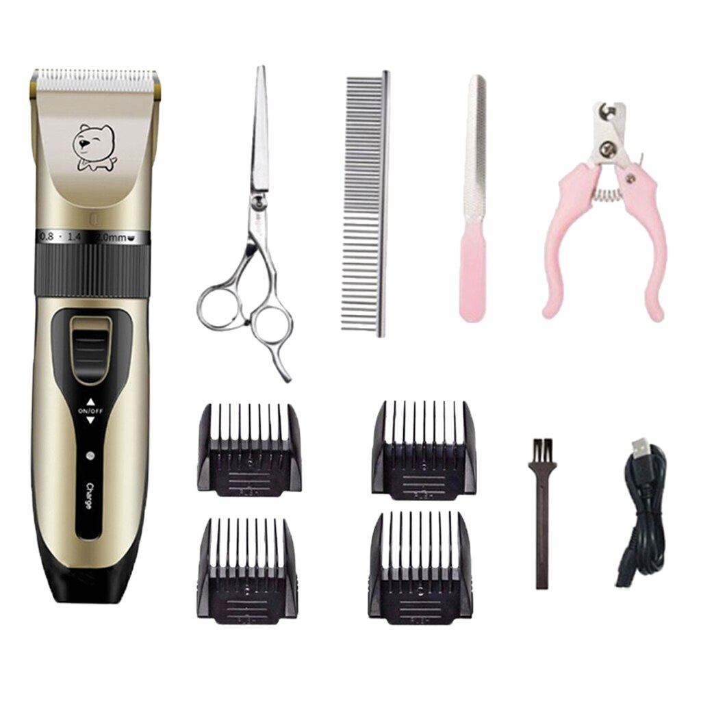 Cat Dog Hair Trimmer Kit Pet Hair Cutter Electric Razor Clipper Trimming Tool