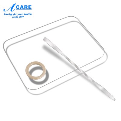 Makeup Palette Stainless Steel Cream Foundation Mixing Salon Manicure Finger Ring Color Mixer Cosmetic Tool: Transparent Square