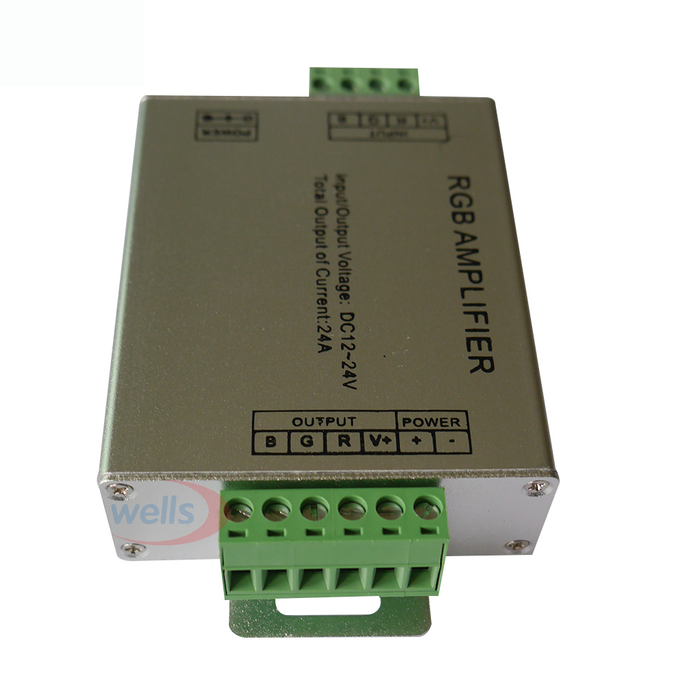 DC12V-24V Led Rgbw/Rgb Versterker 12A 24A 30A 3CH 4CH Output Rgbw/Rgb Led Light Strip Power Repeater console Controller