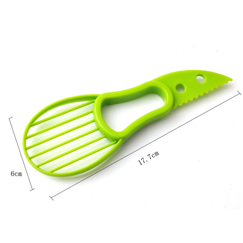 Multifunctionele 3-In-1 Avocado Slicer Shea Corer Boter Peeler Fruit Cutter Pulp Separator Plastic Mes keuken Groente Gereedschap