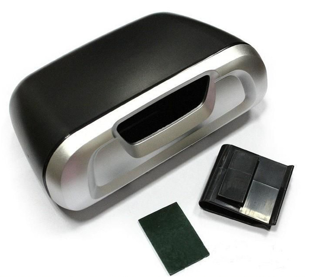 Bil søppelkasse søppel støvveske boks oppbevaringsveske biloppbevaringsveske klemme klistremerke søppelbøtte