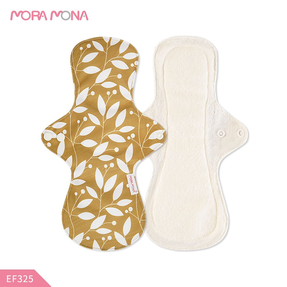 Mora Mona Reusable Menstrual Pad For Heavy Flow Large Size Breathable Women Cloth Pad 5 Pieces
