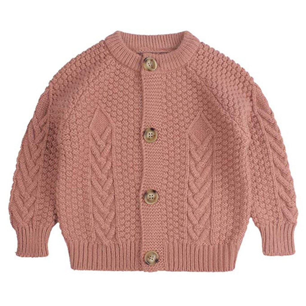 Truien Breien Peuter Kids Baby Meisje Kleding Lange Mouwen Solid Trui Brei Haak Kleding Jassen Vest Outfits