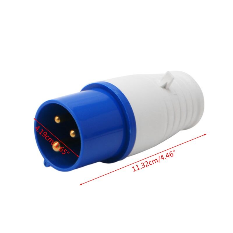 16A 3Pin Industriële Plug 220-250V Waterdichte IP44 2P + E 3 Fase 16A Industriële Elektrische Stekker socket