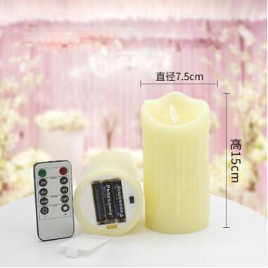 Real wax led candle Flameless candle lamp battery operated with timer Amazing life-like flickering flame Real wax: 15cm with Timer