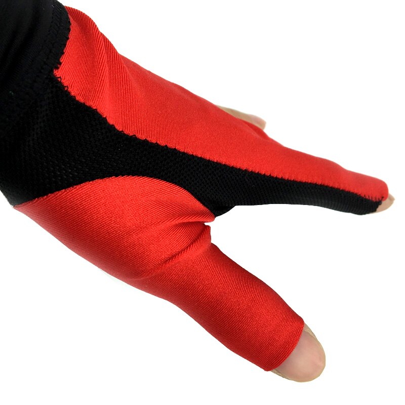 1 st rode Adam Biljart Handschoenen Hoge elastische en punch vel Biljart handschoenen linkerhand snooker handschoenen