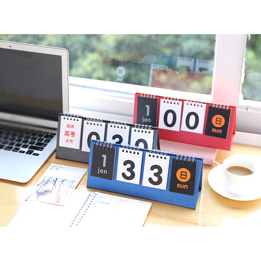 365 tage Countdown-Kalender mit Monate, Datum, Woc – Grandado