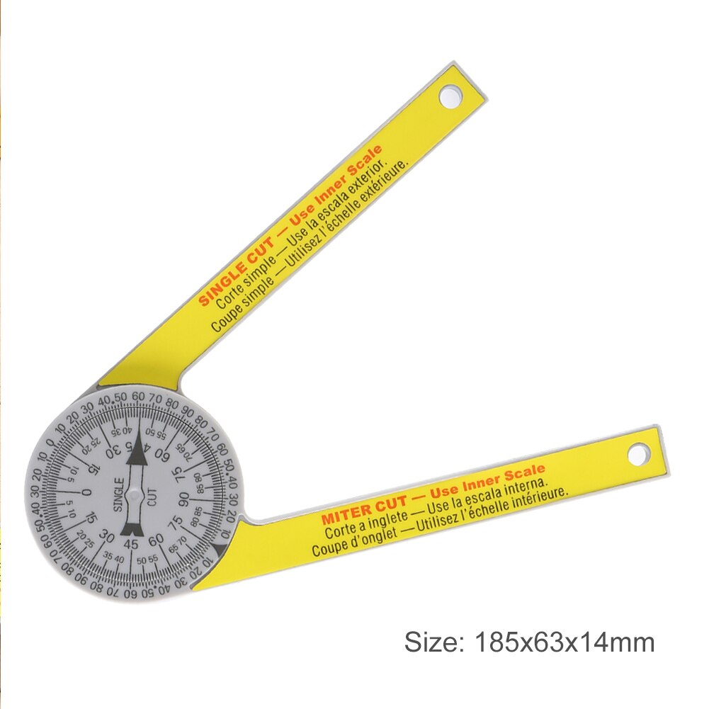 Woodworking Tools Protractor Saw Protractor Engraved Dial Scale Angle Portable Hand Tools