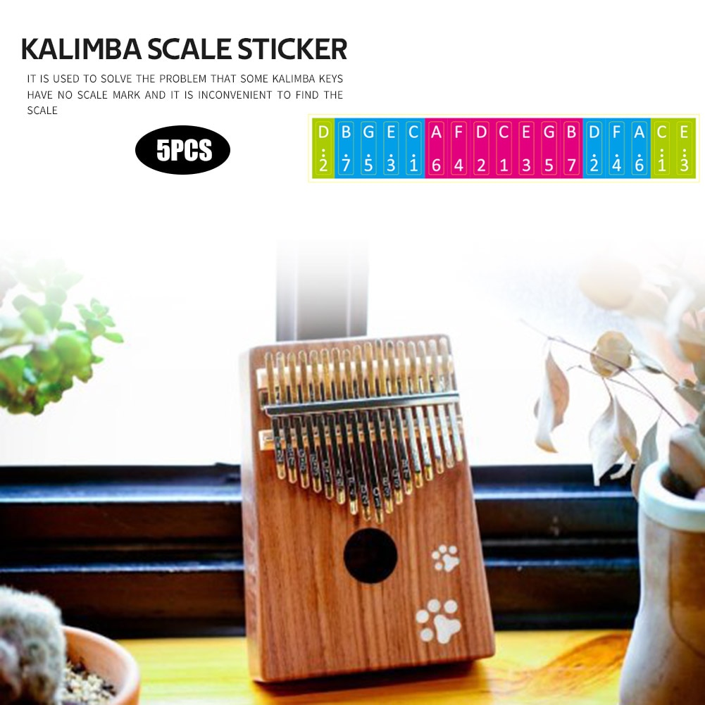 Musical Instrument Scale Sticker Thumb Finger Piano Key Note Stickers for Music Lovers Playing Accessories