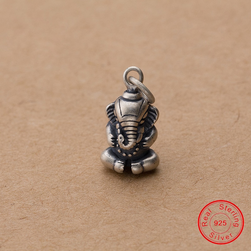 UQBing S925 Thai Argento Importa Del Pendente Dell'elefante Ciondola Pendenti E Ciondoli I Risultati Dei Monili Artigianali