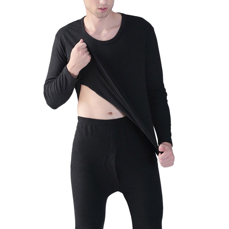 Autumn Winter 8XL Men Long Johns Thermal Leggings Underwear Plus Size XL 7XL Elasticity Man Soft Underwear Pants Bottoms: black / 6XL-105-120KG