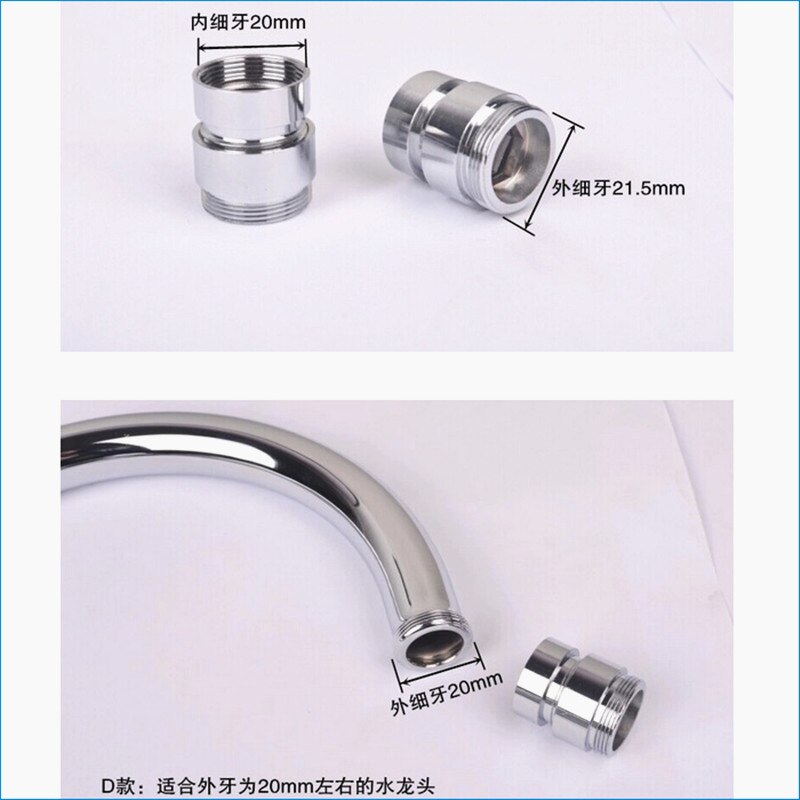 Bubbelkranadapter, vattenfilteradapter  m20 m22 m24, vattenluftare för kranar, kranluftare konverteringsgränssnitt