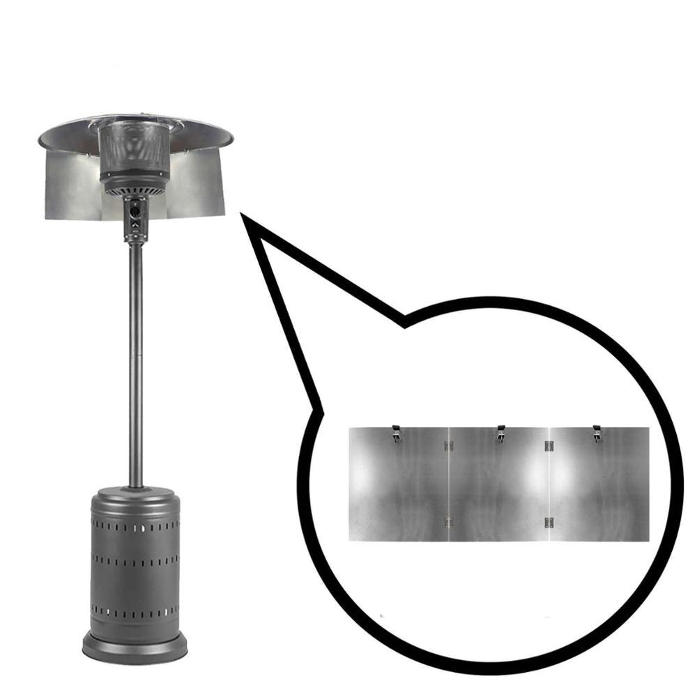 Heat Focusing Radiator Reflector for Round Natural Gas and Propane Patio Heaters Accessories: 3PCS