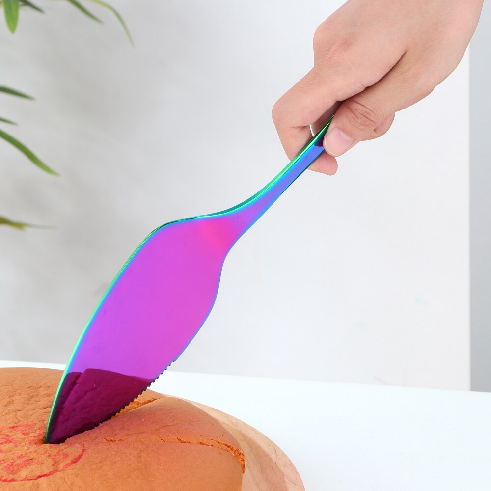 1/3PCS Stainless Steel Cake Shovel Set Bread Pizza Knife Dessert Pie Divider Cutter Spatula Server Baking Tool for Party Wedding