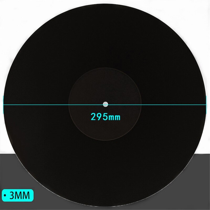12 Inch 3Mm Acryl Record Pad Anti-Statische Lp Vinyl Mat Slipmat Voor Draaitafel