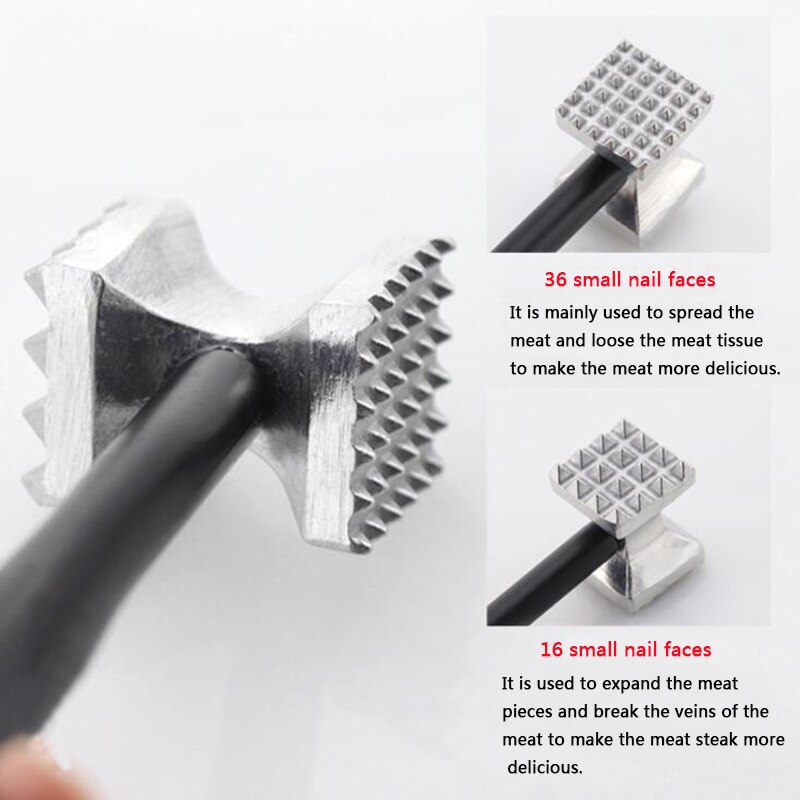 Haushalt Küche Aluminium Legierung Hammer Fleisch Fleisch und Gemüse Hammer Multi-funktion doppelseitige verlieren Fleisch Werkzeuge