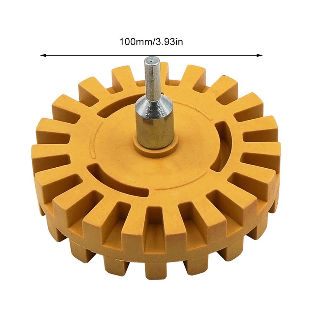 Goma neumática Universal de 4 pulgadas, goma para quitar la rueda, pegamento adhesivo para coche, herramienta de reparación de automóviles, limpiador auxiliar de pulido