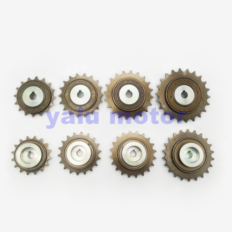 16T 18T 20T 22T Ebike Ruota Libera con Adattatore di base per unire Motore 1/2 "X" 1/8 "Catena di Misura #410 Catena Della Bicicletta per Guida a Sinistra Del Motore