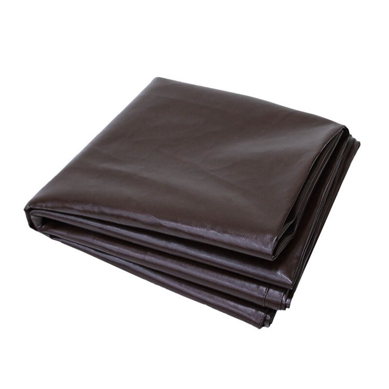 7FT Billardtisch Abdeckung Verdicken Leder Pool Tisch Abdeckung Indoor Outdoor Möbel Wasserdichte Staubdicht Abdeckung Braun