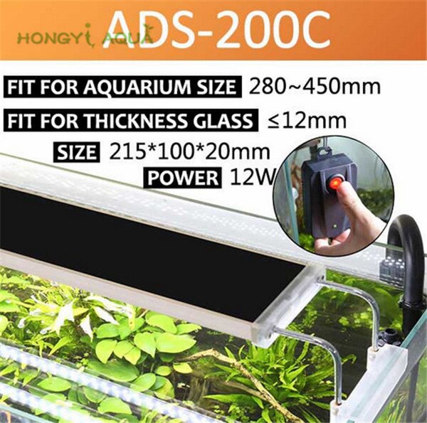 1 stuk aluminium aquarium LED verlichting aquarium plant LED verlichting licht aquarium lampen LED beugel lichten SUNSUN ADSseries: ADS-200C