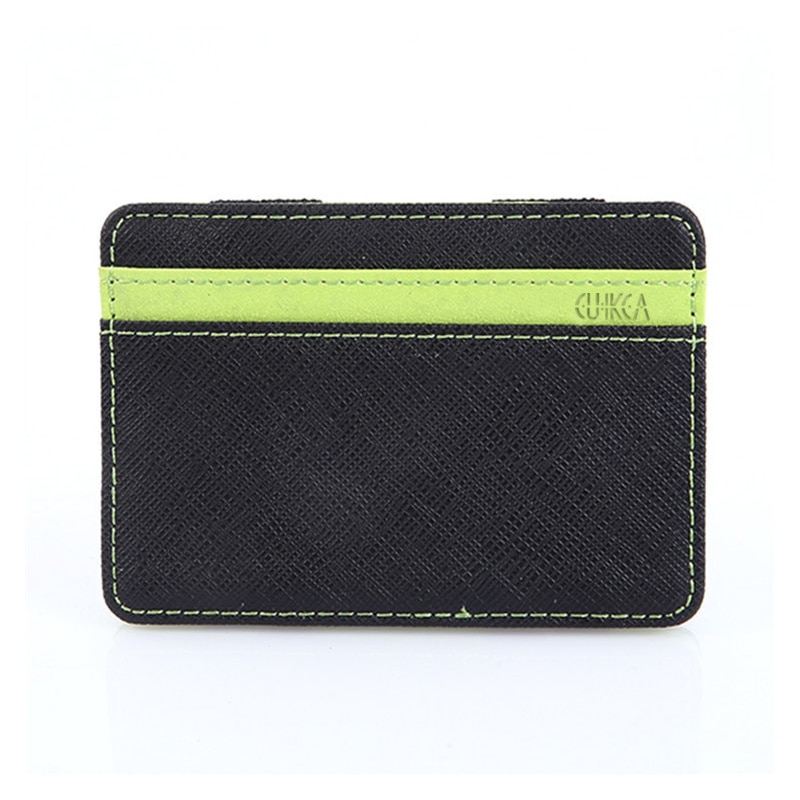 Magic Wallet Men/Women Sports Portable Wallet Cross Pattern Color Card Case Card Package Double-sided Folding