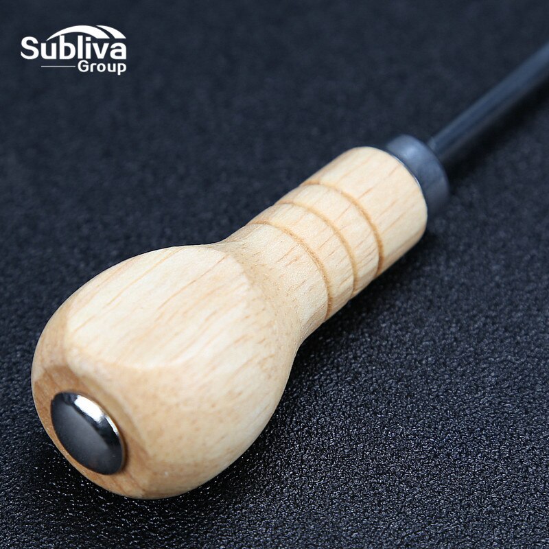 1Pcs Stainless Steel Ice Pick With Wooden Handle Cocktail Ice Crusher Metal Pick Bar Chisel Household Kitchen Bar Tools