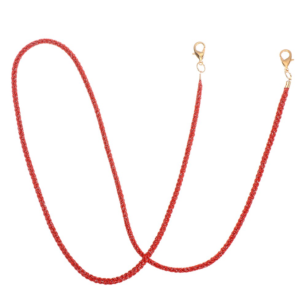 1 stuk masker houder riem anti-verloren bril ketting leesbril ketting lanyard unisex zonnebril touw clip vast brilmontuur: red