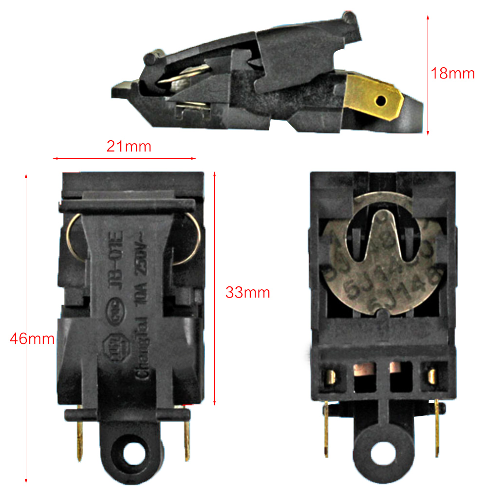 5Stck Elektrische Wasserkocher Thermostat Temperatur Regler schalter TM-XD-3 100-240V 13A T125 FADA SL-888 TM-XE-3 22MM * 46MM1