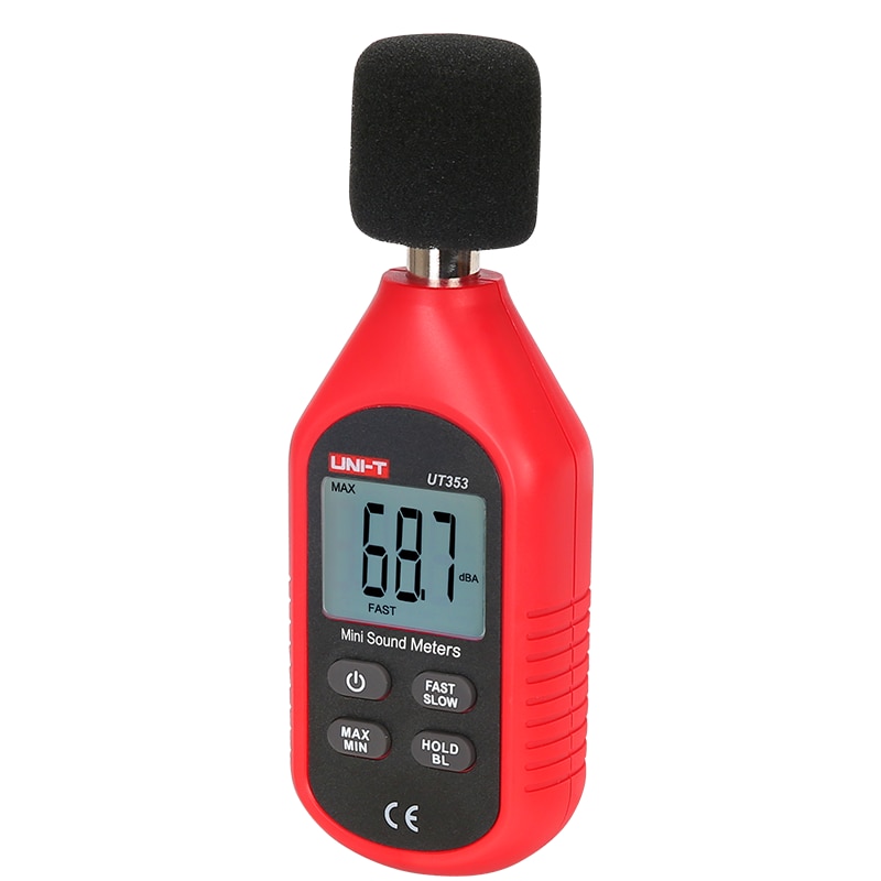 UNI-T Mini Light Meter Portable LCD digital temperature and humidity meter Anemometer Noise Meter LUX/FC UT333 UT353 UT363 UT383