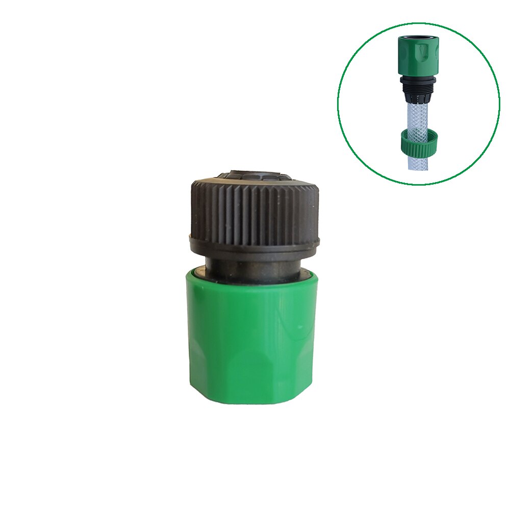 5Pcs Green Threaded Hose End Quick Connector Plastic Water Pipe Fitting 1/2 "Pipe Quick Connector: Default Title