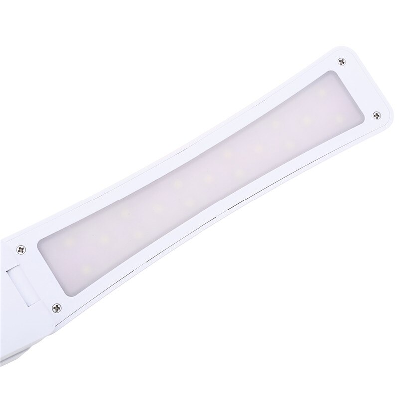 Mini 450MAh capacidad plegable Led lectura escritorio lámpara de mesa recargable ajustable portátil brillante 17 LEDs libro de luz